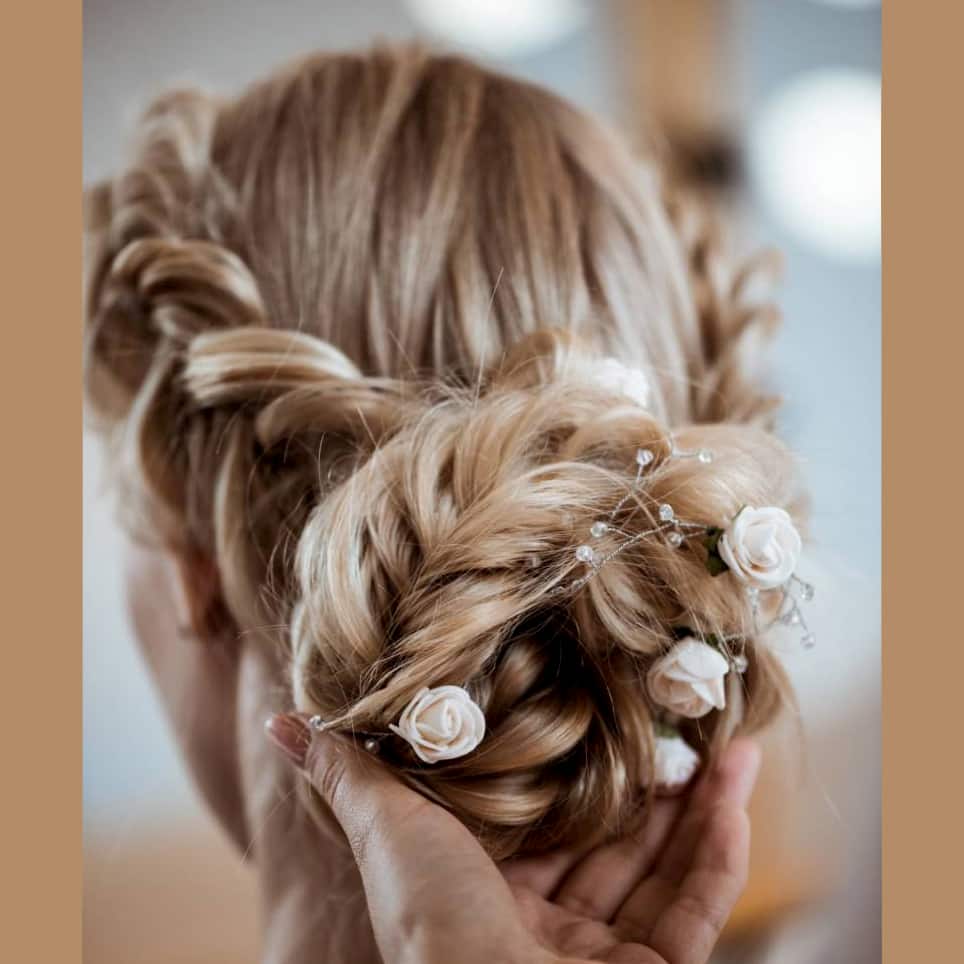 Coiffure de mariage, chignon