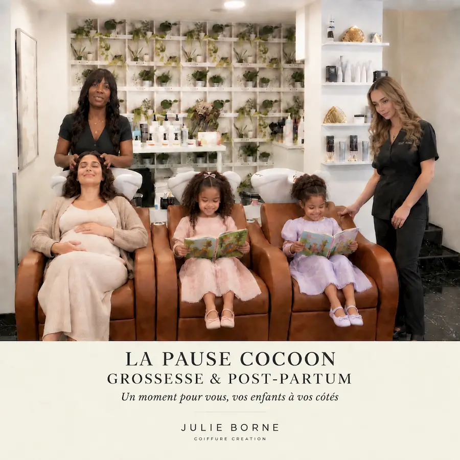 La Pause Cocoon à Lyon : deux rituels coiffure pour les mamans
